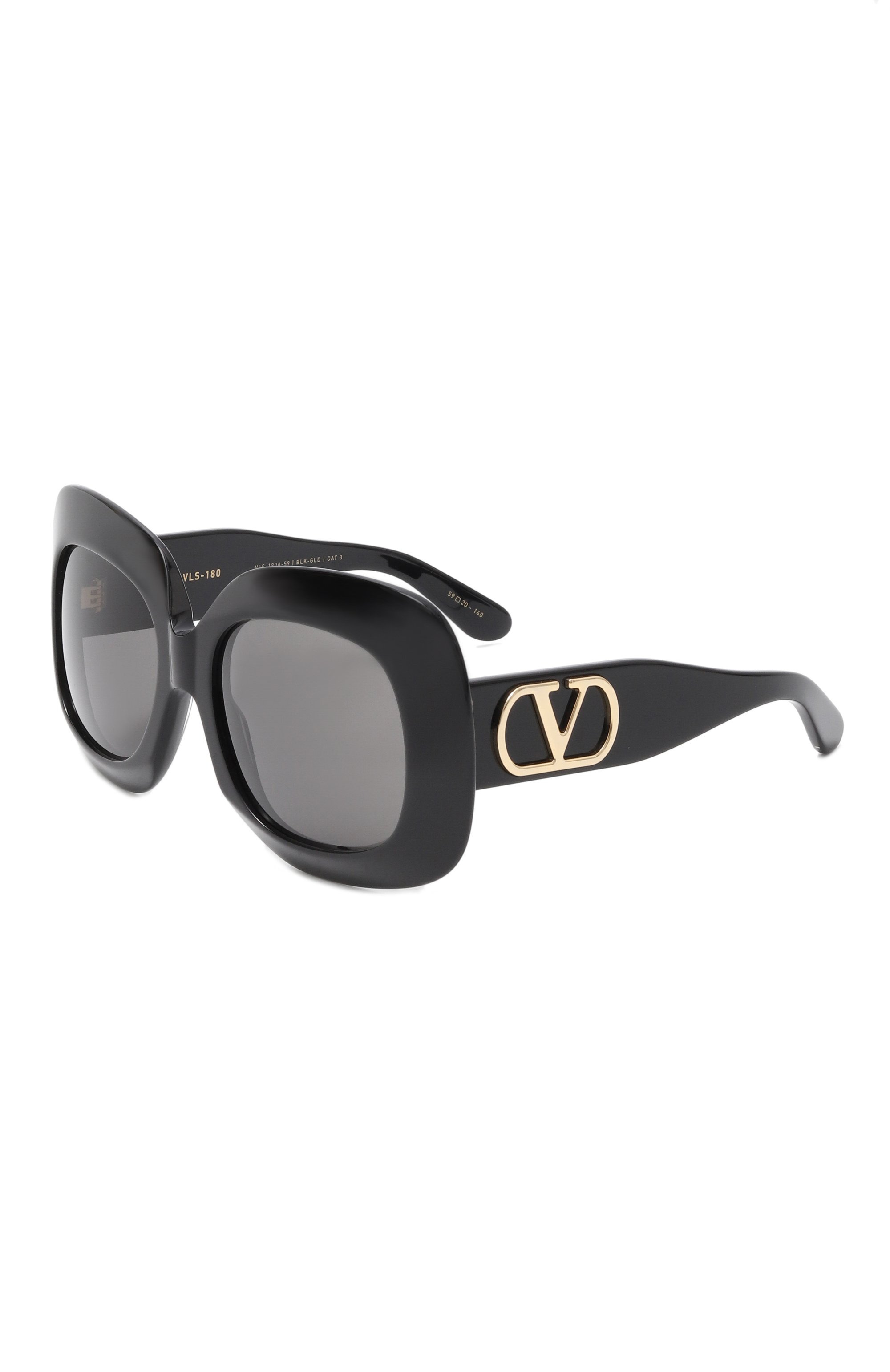 Солнцезащитные очки VALENTINO черного цвета по цене 84200 руб., арт. VLS-180A-59, фото 1 Солнцезащитные очки VALENTINO, арт. VLS-180A-59, фото 1