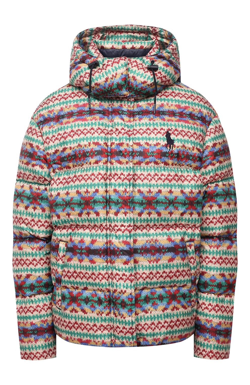 Пуховик POLO RALPH LAUREN разноцветного цвета по цене 59950 руб., арт. 211844806, фото 1 Пуховик POLO RALPH LAUREN, арт. 211844806, фото 1