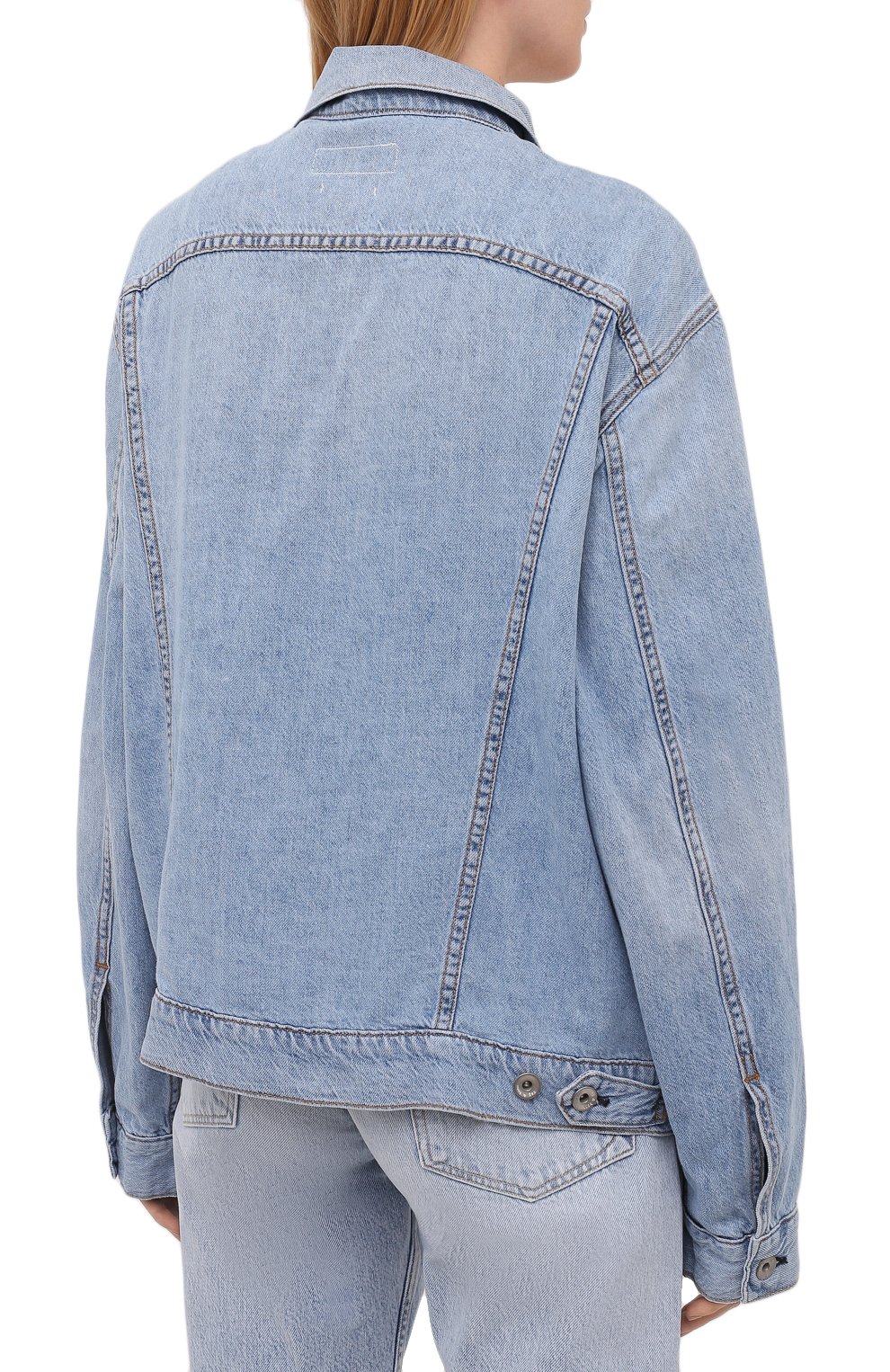 Джинсовая куртка RAG AND BONE голубого цвета по цене 52700 руб., арт. WDD21P1428KSLL, фото 4 Джинсовая куртка RAG AND BONE, арт. WDD21P1428KSLL, фото 4