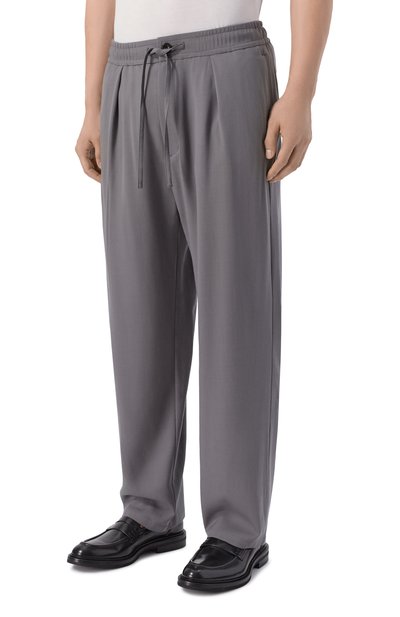 Шерстяные брюки ATTACHMENT серого цвета по цене 73350 руб., арт. AP61-038, фото 3 Шерстяные брюки ATTACHMENT, арт. AP61-038, фото 3