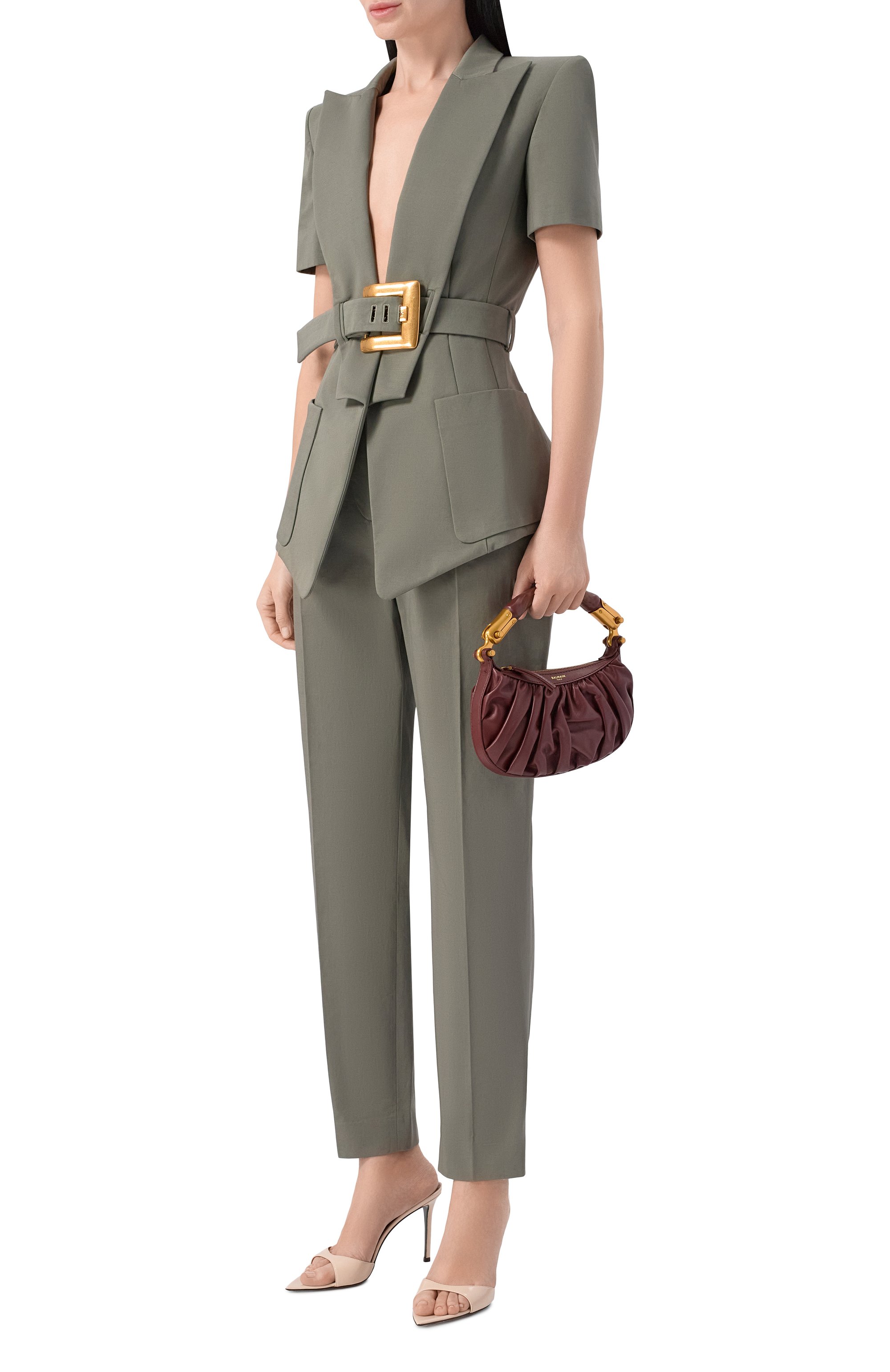 Хлопковые брюки BALMAIN, арт. GF0PN190/CG65, фото 2