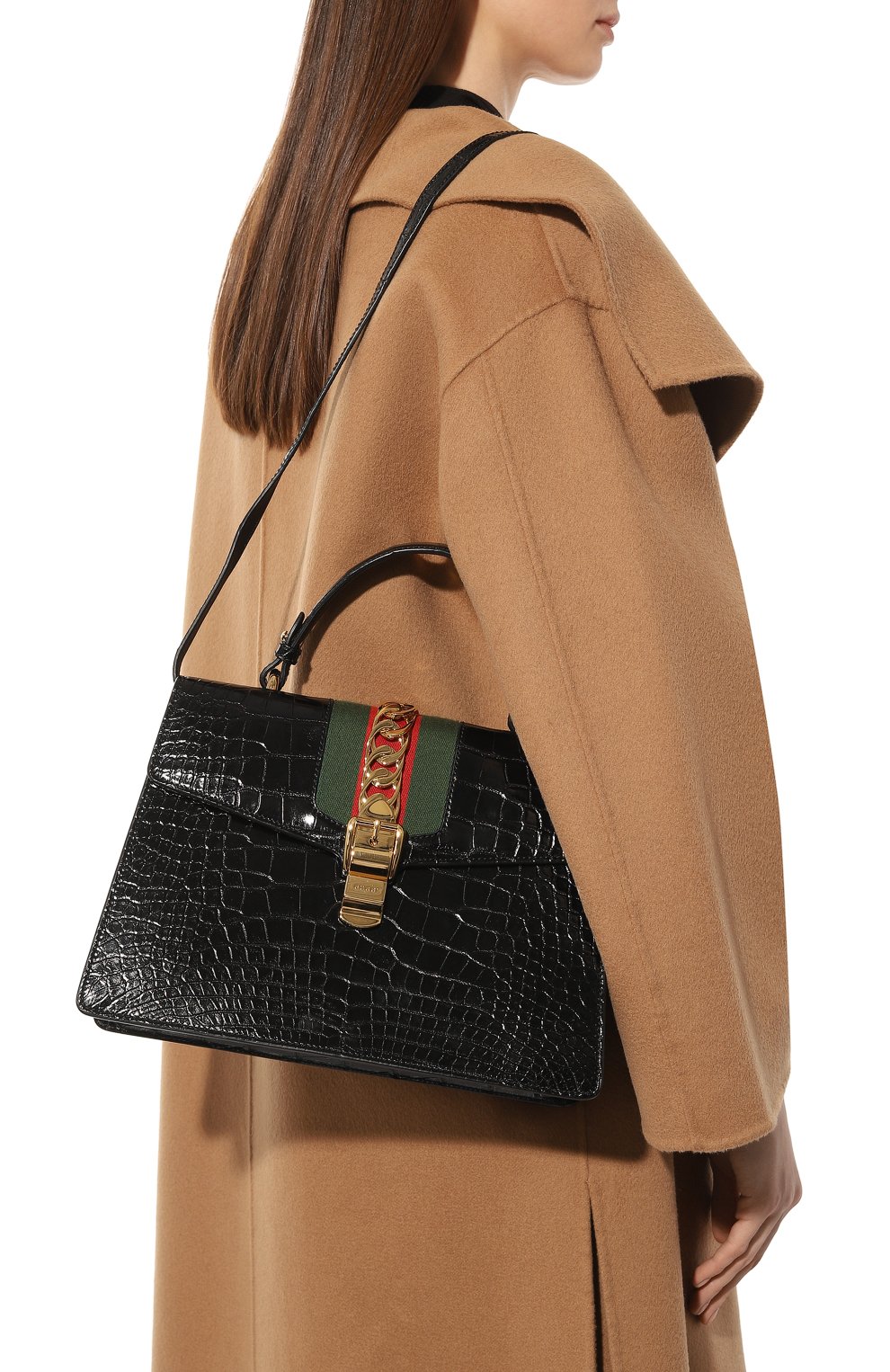 Сумка sylvie GUCCI черного цвета по цене 2721600 руб., арт. 431665 EV4CG, фото 2 Сумка sylvie GUCCI, арт. 431665 EV4CG, фото 2