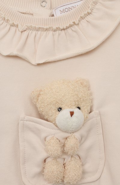 Хлопковый свитшот MONNALISA, арт. 39B608, фото 3