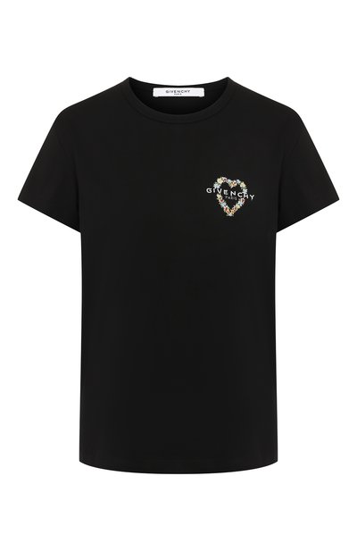 Женская хлопковая футболка GIVENCHY, арт. BW705Z3Z24