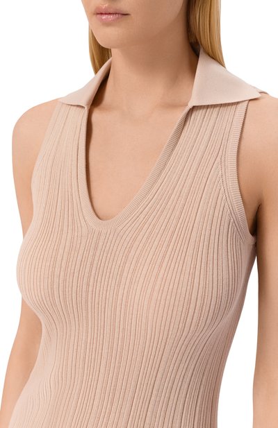 Топ из хлопка и шелка AGNONA светло-розового цвета по цене 134000 руб., арт. KT11020E/7Q180PE, фото 5 Топ из хлопка и шелка AGNONA, арт. KT11020E/7Q180PE, фото 5