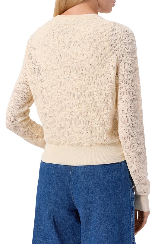 Комплект из кардигана и топа Chloé CH25AMX01580 Бежевый  CH25AMX01580 Фото 4