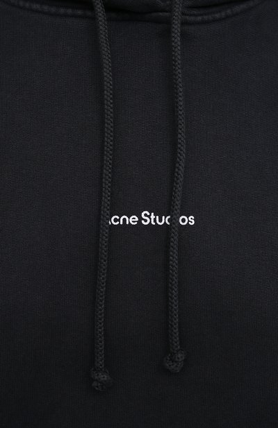 Хлопковое худи ACNE STUDIOS черного цвета по цене 32500 руб., арт. AI0070, фото 5 Хлопковое худи ACNE STUDIOS, арт. AI0070, фото 5