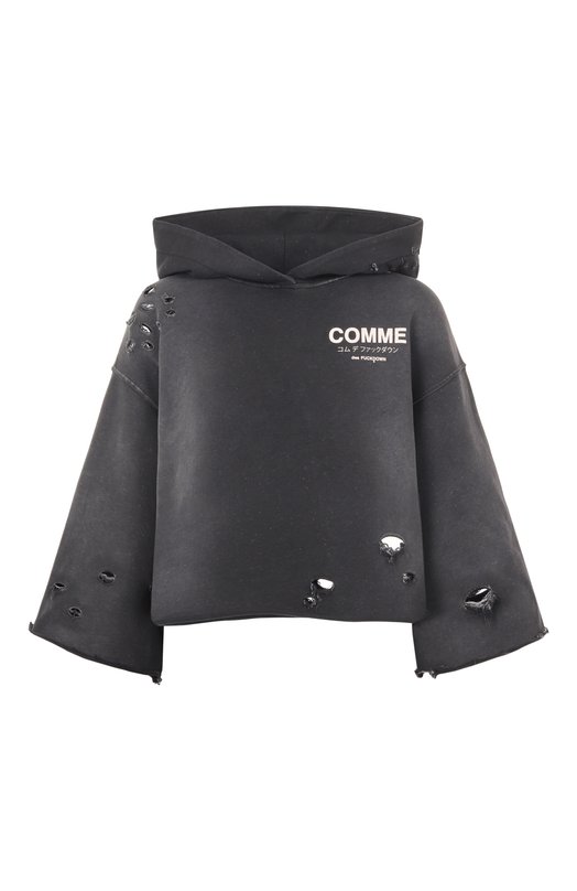 Хлопковое худи Comme des Fuckdown CFABW01235 Серый CFABW01235