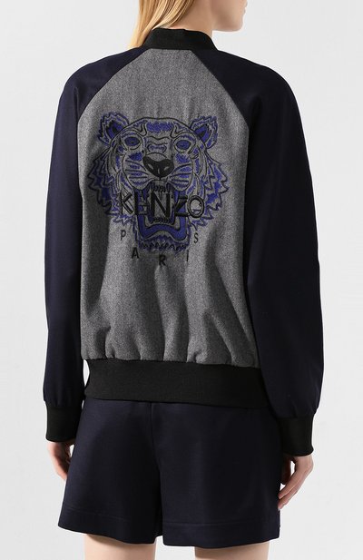 Шерстяной бомбер KENZO, арт. F962BL0555AW, фото 4