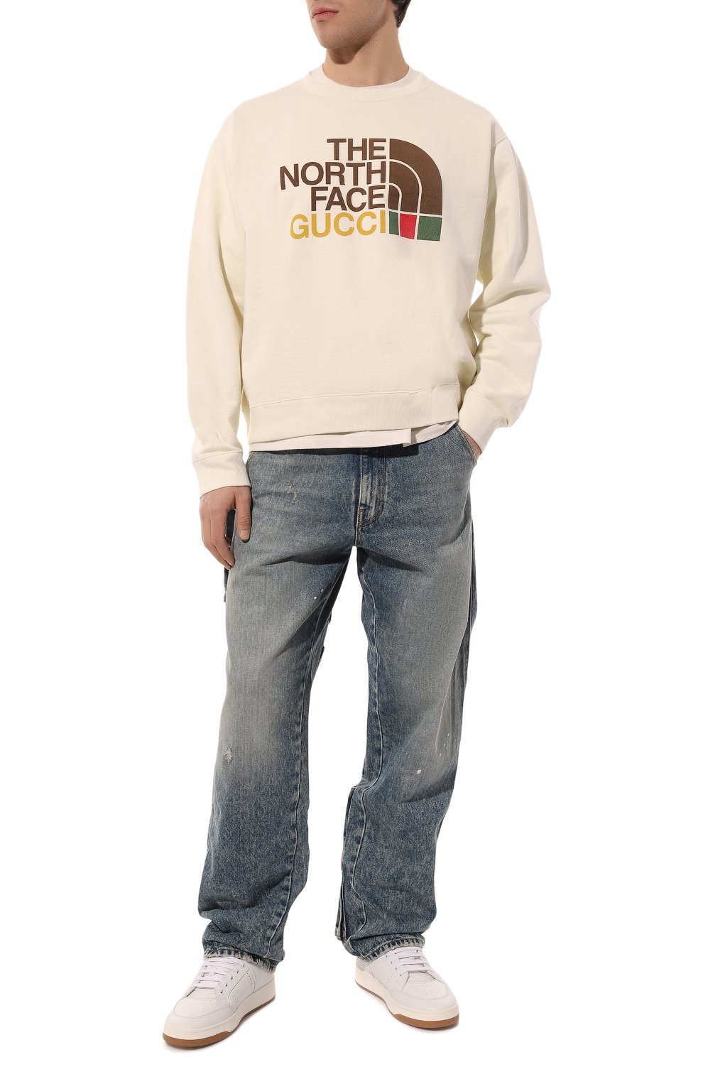 Хлопковый свитшот the north face x gucci GUCCI, арт. 626990 XJDCM, фото 2