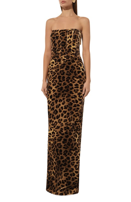 Хлопковое платье The New Arrivals Ilkyaz Ozel W24_NA00302800597 Леопардовый  W24_NA00302800597 Фото 3