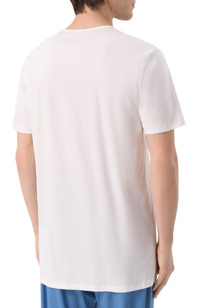 Хлопковая футболка ZIMMERLI белого цвета по цене 26100 руб., арт. 286-1441/XXL, фото 4 Хлопковая футболка ZIMMERLI, арт. 286-1441/XXL, фото 4