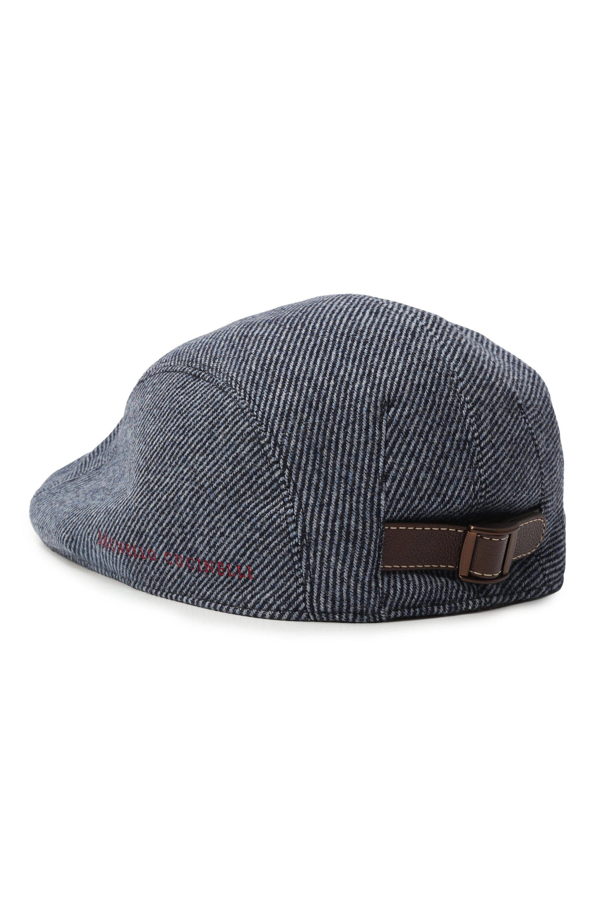 Шерстяное кепи BRUNELLO CUCINELLI синего цвета по цене 69650 руб., арт. MV4149961, фото 2 Шерстяное кепи BRUNELLO CUCINELLI, арт. MV4149961, фото 2