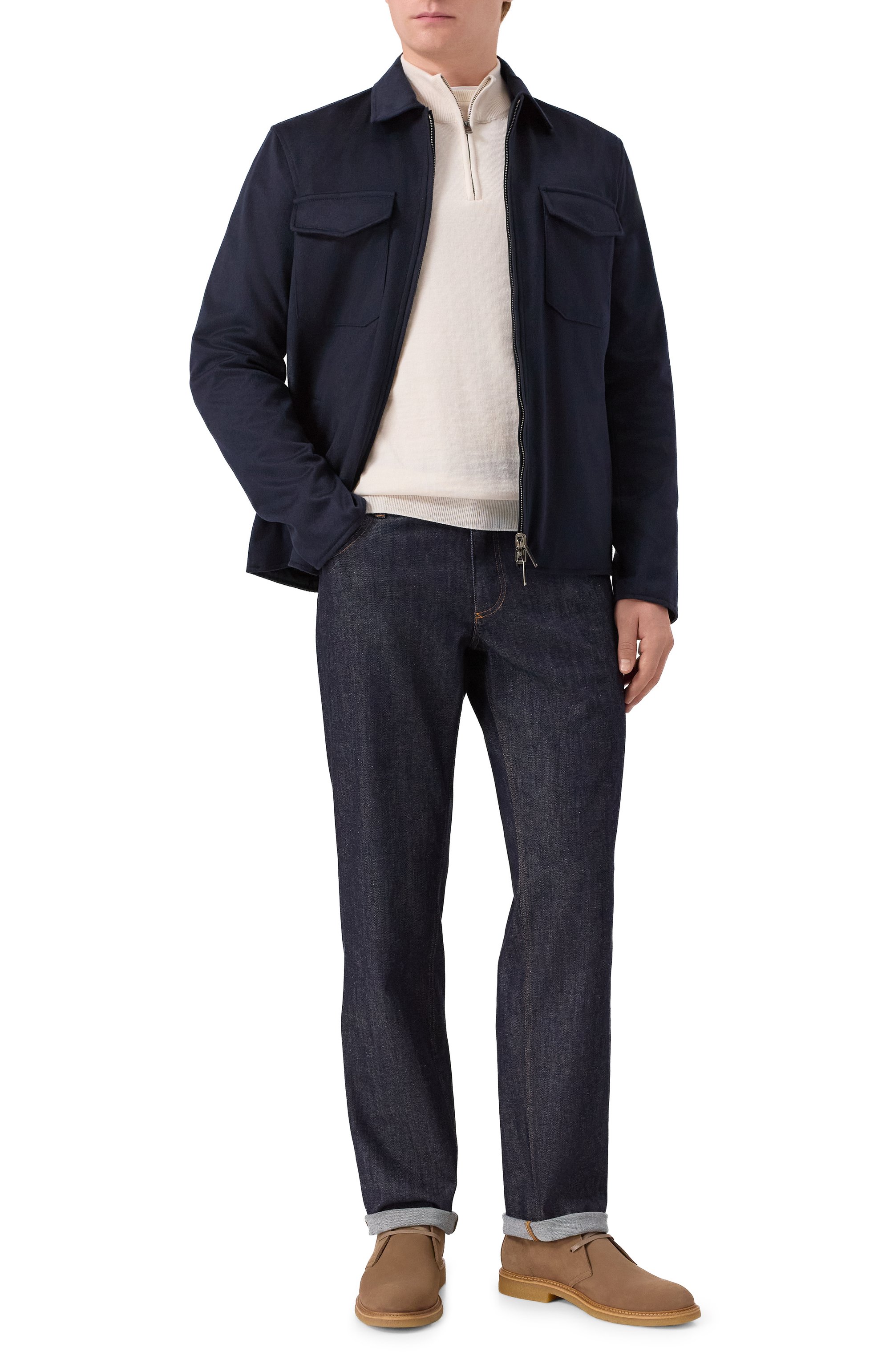 Замшевые дезерты kope BOSS светло-коричневого цвета по цене 29950 руб., арт. 50548077, фото 2 Замшевые дезерты kope BOSS, арт. 50548077, фото 2