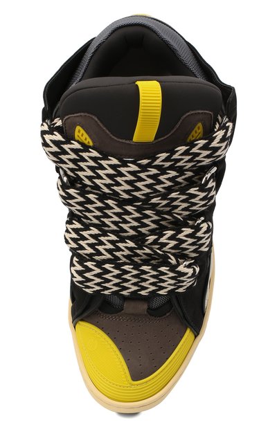 Комбинированные кеды LANVIN разноцветного цвета по цене 99350 руб., арт. FM-SKRK11-DRAG-H20, фото 5 Комбинированные кеды LANVIN, арт. FM-SKRK11-DRAG-H20, фото 5