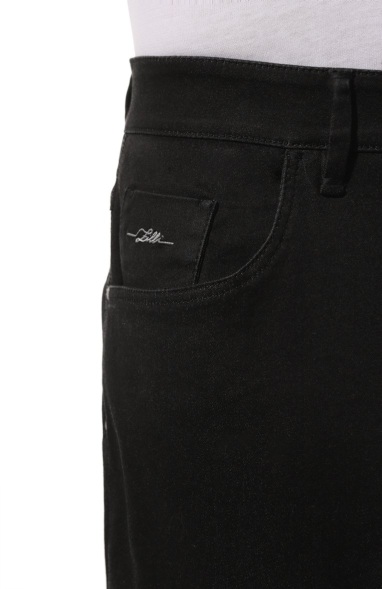 Мужские джинсы regular fit ZILLI черного цвета, арт. J5T001M0471VZPR00 | Фото 5 (Материал внешний: Хлопок, Деним; Длина (брюки, джинсы): Стандартные; Кросс-КТ: Деним; Силуэт М (брюки): Прямые; Стили: Классический; Автоматизация ТО: Проставлено; Автоматизация состава: Проставлено)