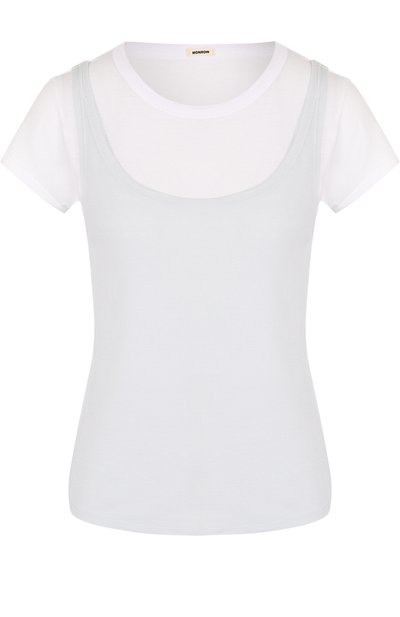 Футболка прямого кроя с круглым вырезом MONROW, арт. HT0389, фото 1