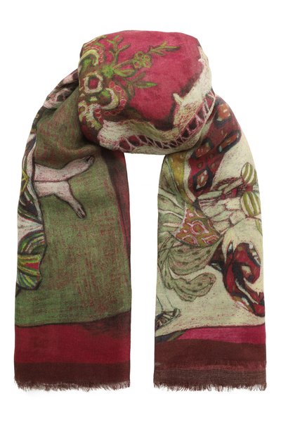 Женская шаль русские сезоны из кашемира и шерсти GOURJI, арт. 91152555/51117