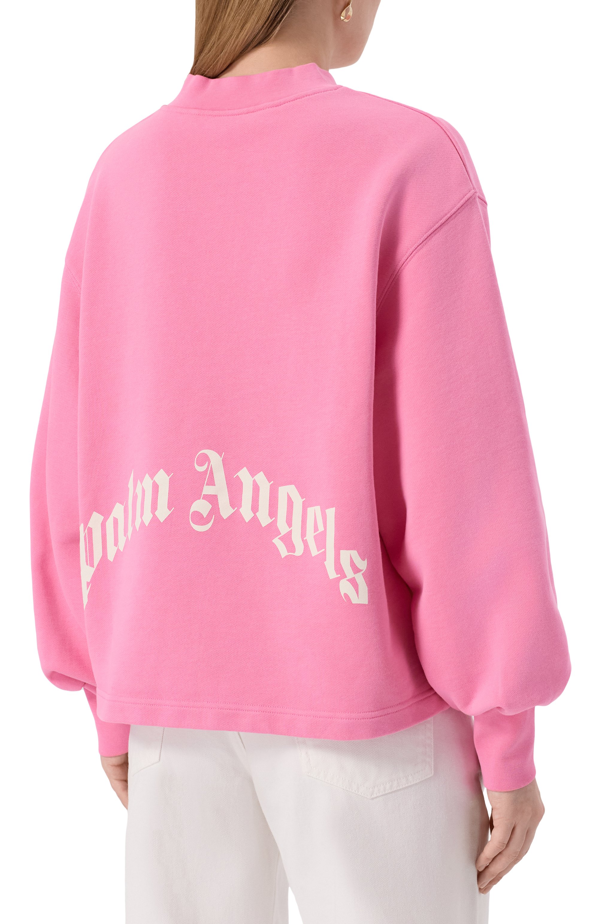 Хлопковый свитшот PALM ANGELS, арт. PWBA05EF25FLE001, фото 4