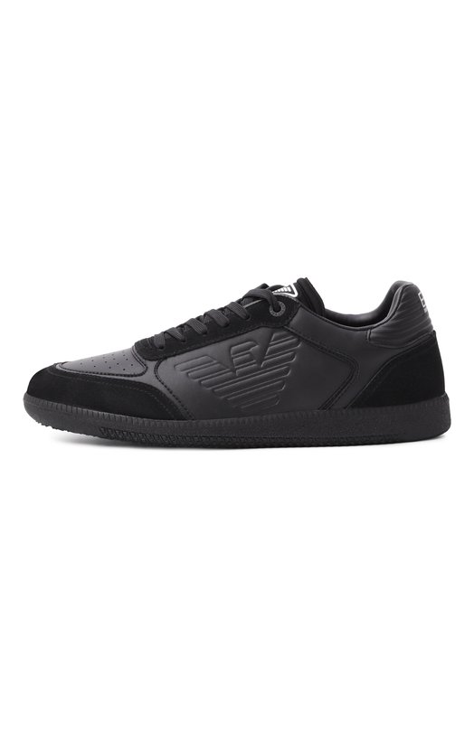 Кожаные кеды Emporio Armani EM002855/AF18018 Чёрный  EM002855/AF18018 Фото 4