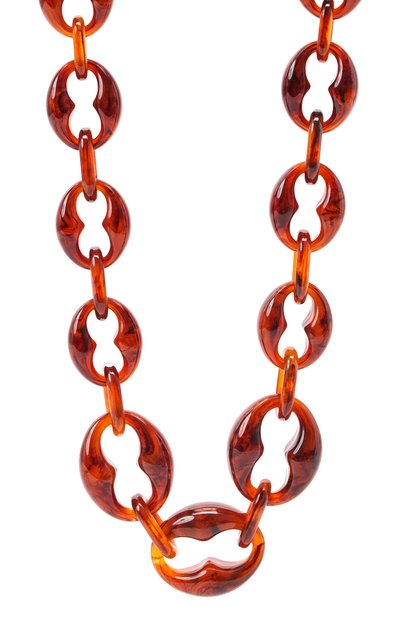 Колье PRADA коричневого цвета по цене 62000 руб., арт. 1JC399-2CD0-F0XSY, фото 2 Колье PRADA, арт. 1JC399-2CD0-F0XSY, фото 2