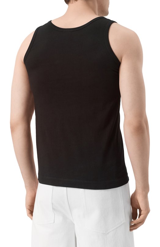 Хлопковая майка Dries Van Noten 251-021105-1600 Чёрный  251-021105-1600 Фото 4