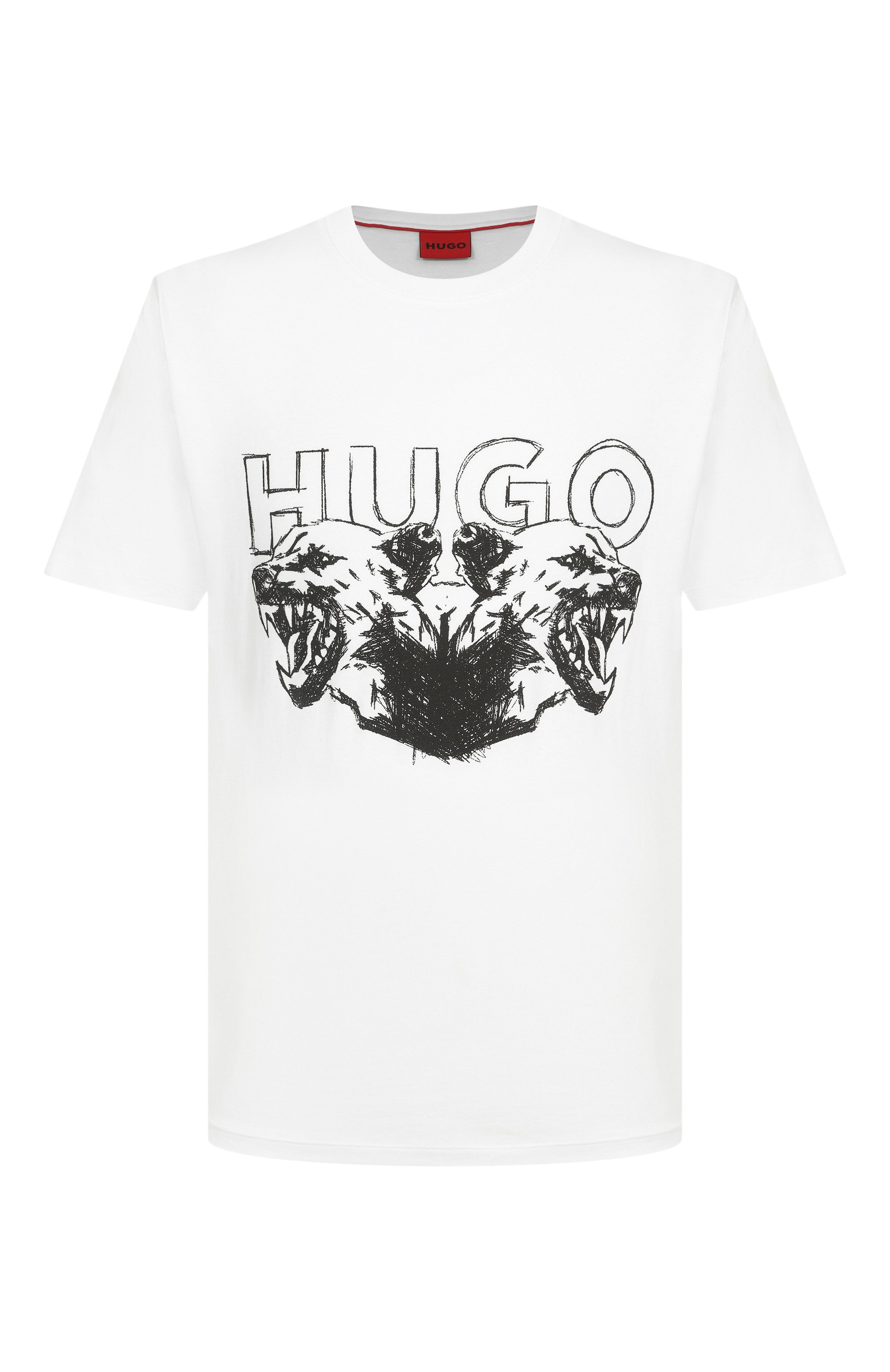 Хлопковая футболка HUGO, арт. 50538257, фото 1