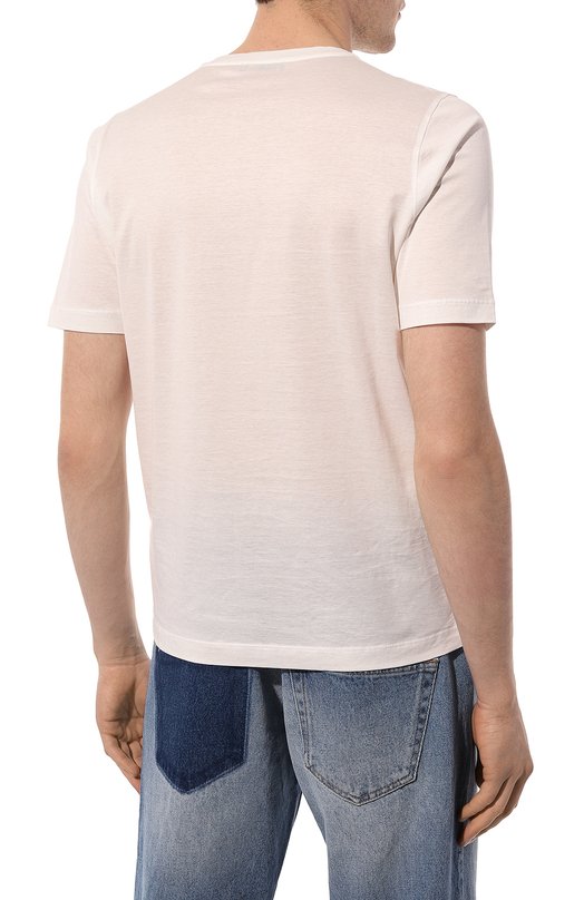 Хлопковая футболка Zilli MBZ-NT550-VERT1/MC01 Белый  MBZ-NT550-VERT1/MC01 Фото 4