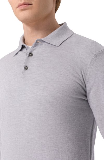 Поло из кашемира и шелка ANDREA CAMPAGNA, арт. M5625-1531, фото 5