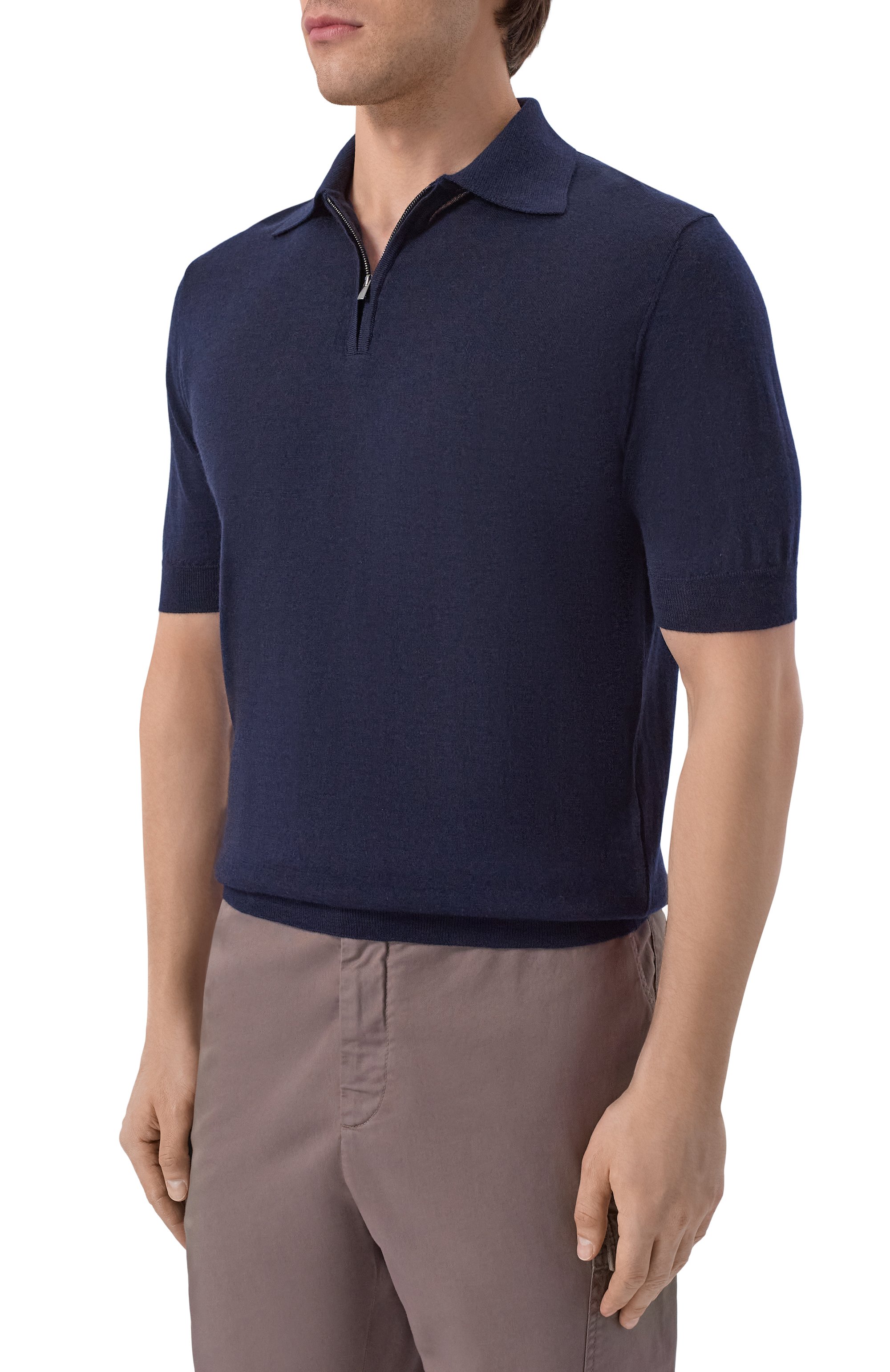 Поло из шерсти и шелка ANDREA CAMPAGNA, арт. PZ1MC/LSC18R, фото 3