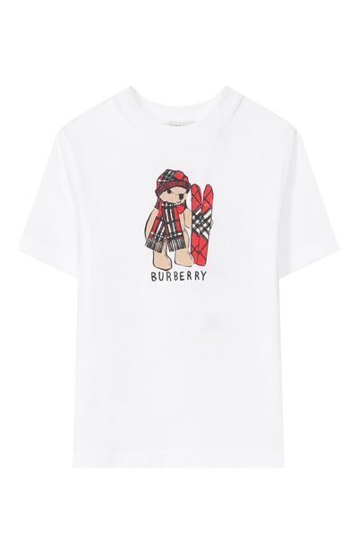 Хлопковая футболка BURBERRY, арт. 8117542