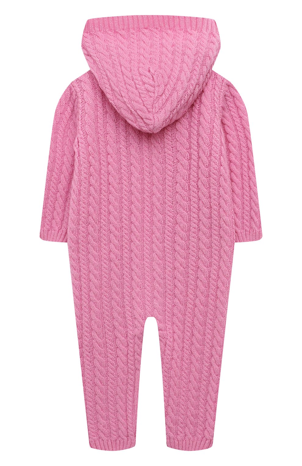 Кашемировый комбинезон WOOL AND COTTON розового цвета по цене 16310 руб., арт. KMLBR-RH, фото 2 Кашемировый комбинезон WOOL AND COTTON, арт. KMLBR-RH, фото 2