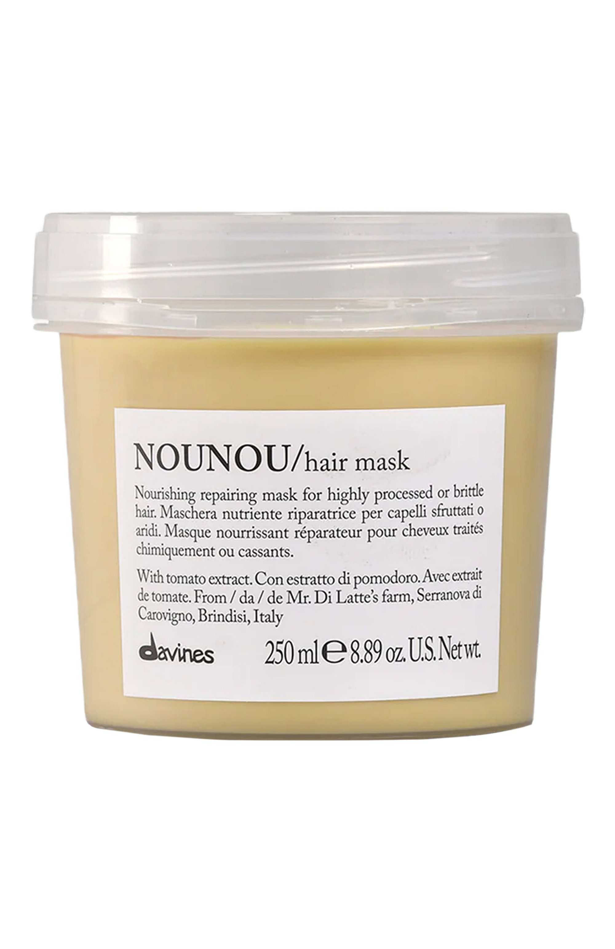 Интенсивная восстанавливающая маска для глубокого питания волос nounou (250ml) DAVINES, арт. 75612, фото 1