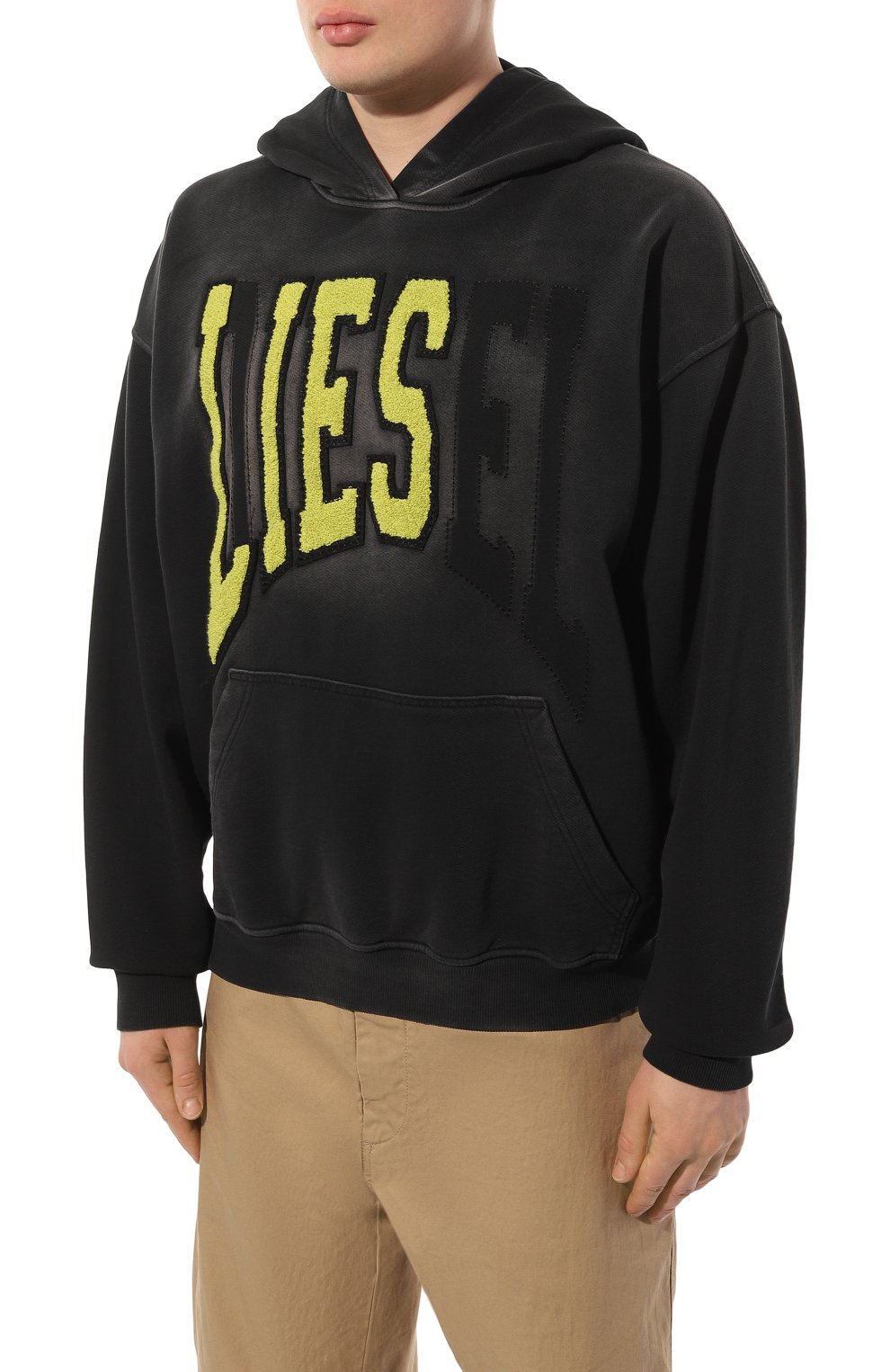 Хлопковое худи DIESEL, арт. A12121/0EPAI, фото 3