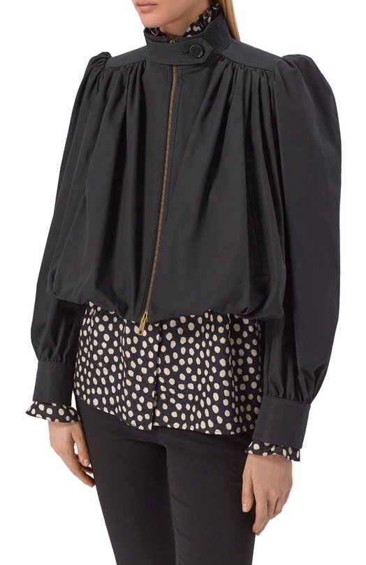 Хлопковая куртка Chloé CH26SVE20140 Чёрный  CH26SVE20140 Фото 3