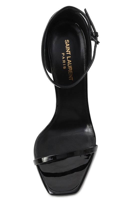 Кожаные босоножки Opyum 110 Saint Laurent 557662/1TV1A Чёрный  557662/1TV1A Фото 6