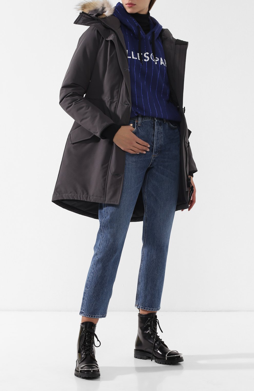 Парка rossclair CANADA GOOSE темно-серого цвета по цене 139000 руб., арт. 2580L, фото 2 Парка rossclair CANADA GOOSE, арт. 2580L, фото 2