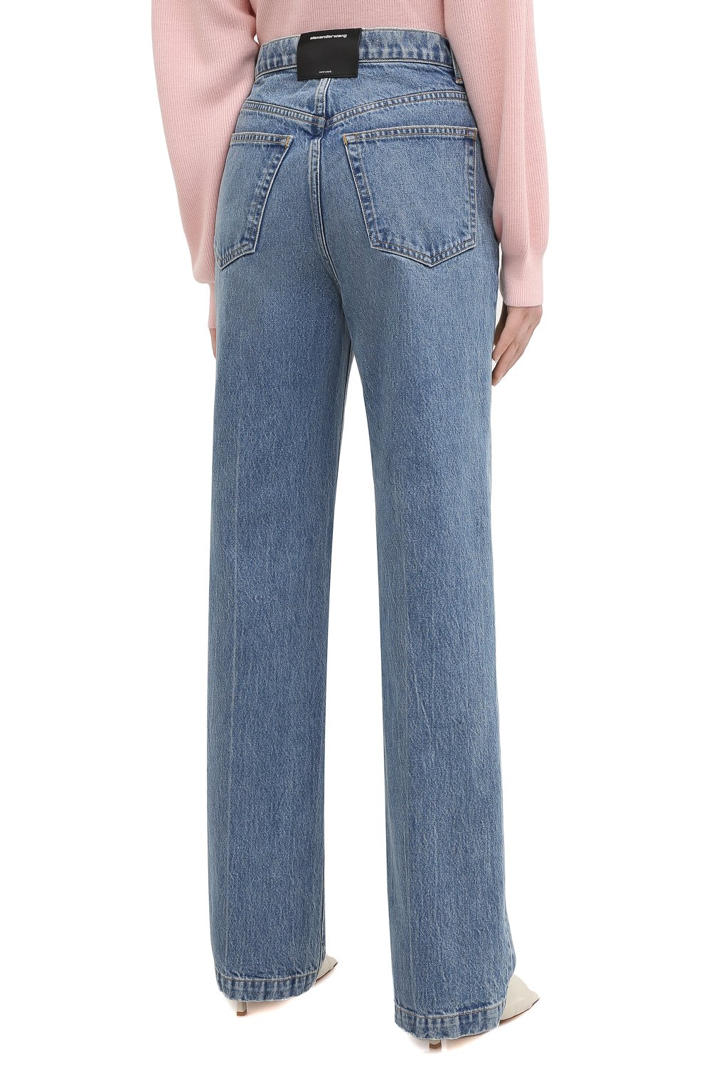 Джинсы ALEXANDER WANG голубого цвета по цене 32200 руб., арт. 4DC2204757, фото 4 Джинсы ALEXANDER WANG, арт. 4DC2204757, фото 4