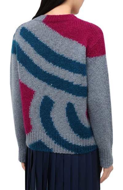 Свитер DRIES VAN NOTEN серого цвета по цене 57950 руб., арт. 202-11246-1720, фото 4 Свитер DRIES VAN NOTEN, арт. 202-11246-1720, фото 4