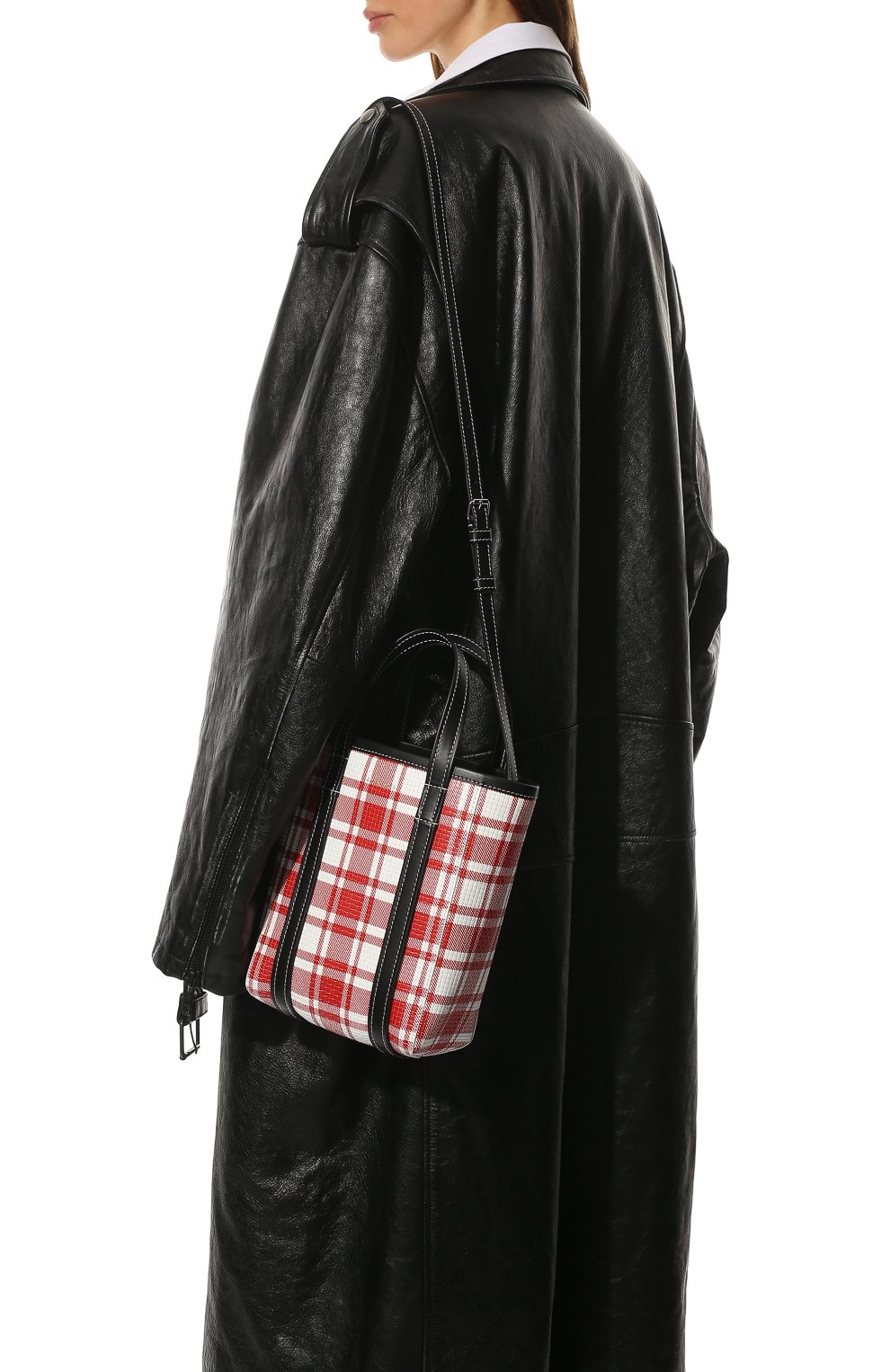 Сумка-шопер barbes BALENCIAGA красного цвета по цене 134000 руб., арт. 672983/2100P, фото 6 Сумка-шопер barbes BALENCIAGA, арт. 672983/2100P, фото 6