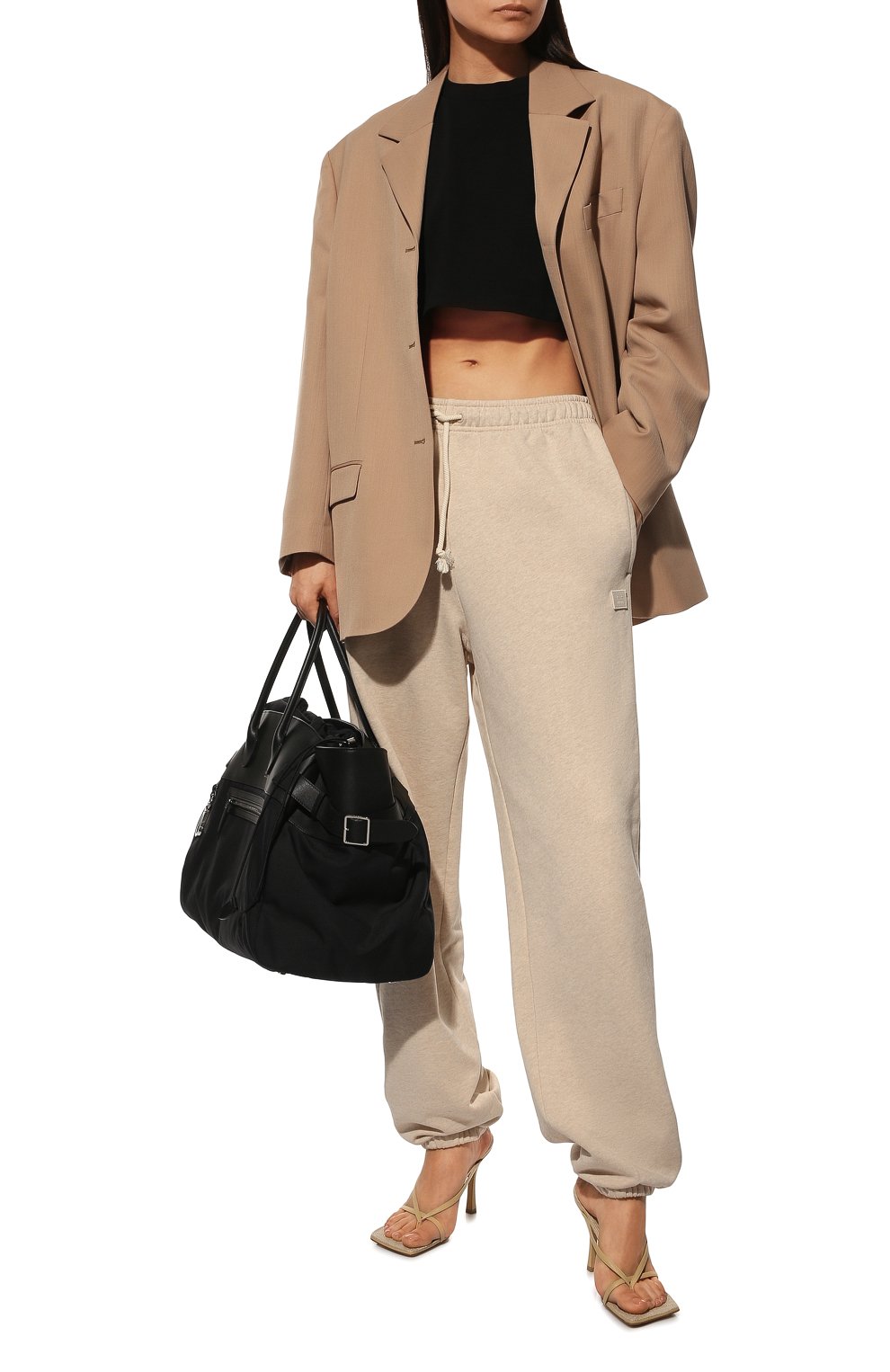 Хлопковые джоггеры ACNE STUDIOS бежевого цвета по цене 42350 руб., арт. CK0038/W, фото 2 Хлопковые джоггеры ACNE STUDIOS, арт. CK0038/W, фото 2