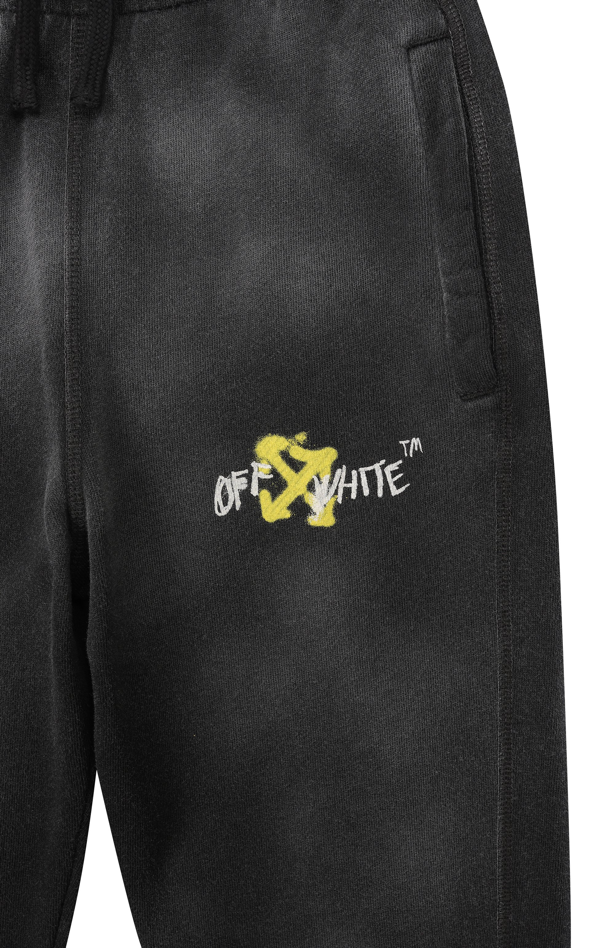 Хлопковые джоггеры OFF-WHITE, арт. 0BCH001S26FLE007, фото 3