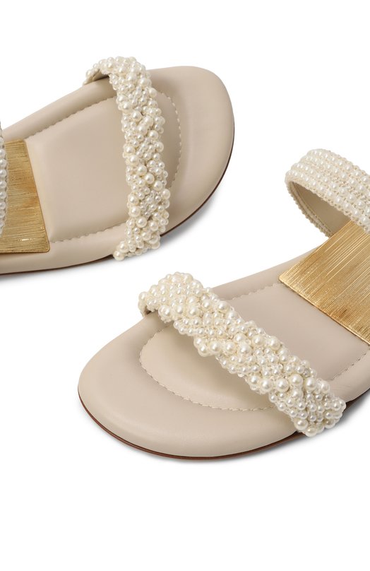 Шлепанцы Pearlsway Blade Casadei 1M485J0201/C2789 Кремовый  1M485J0201/C2789 Фото 7