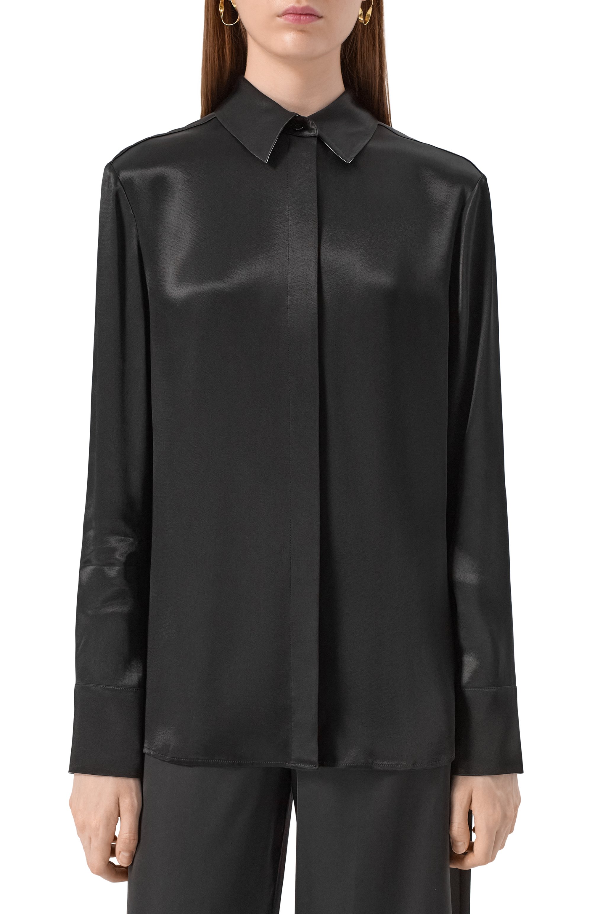 Атласная блузка BOSS, арт. 50542007, фото 3