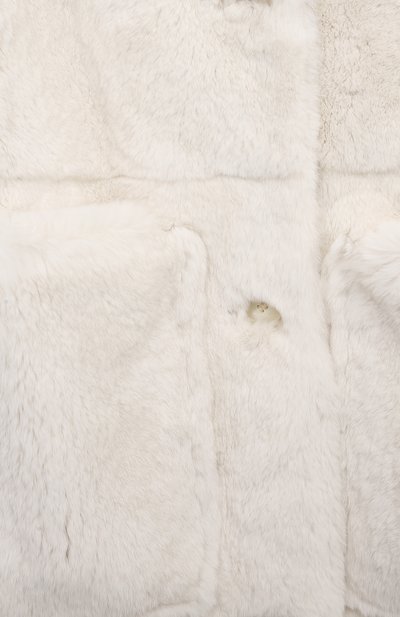 Шуба из кролика YVES SALOMON ENFANT кремового цвета по цене 154000 руб., арт. 20WEM307XXREXX/12-14, фото 3 Шуба из кролика YVES SALOMON ENFANT, арт. 20WEM307XXREXX/12-14, фото 3