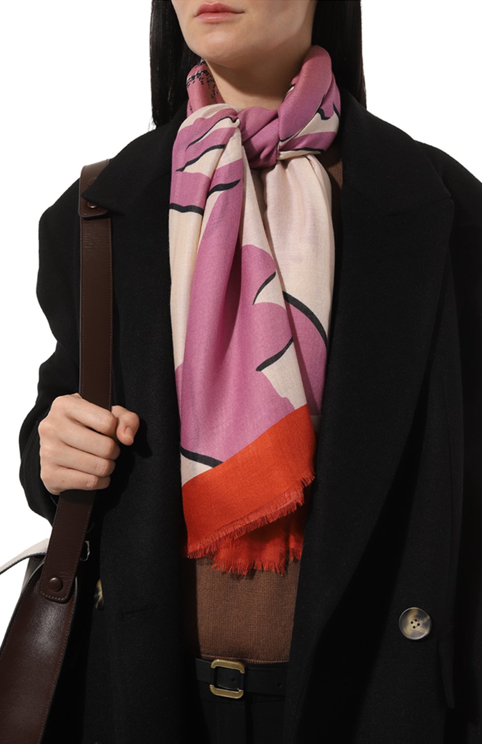 Платок из вискозы и шерсти COCCINELLE, арт. E7 PXU 33 01 01, фото 3