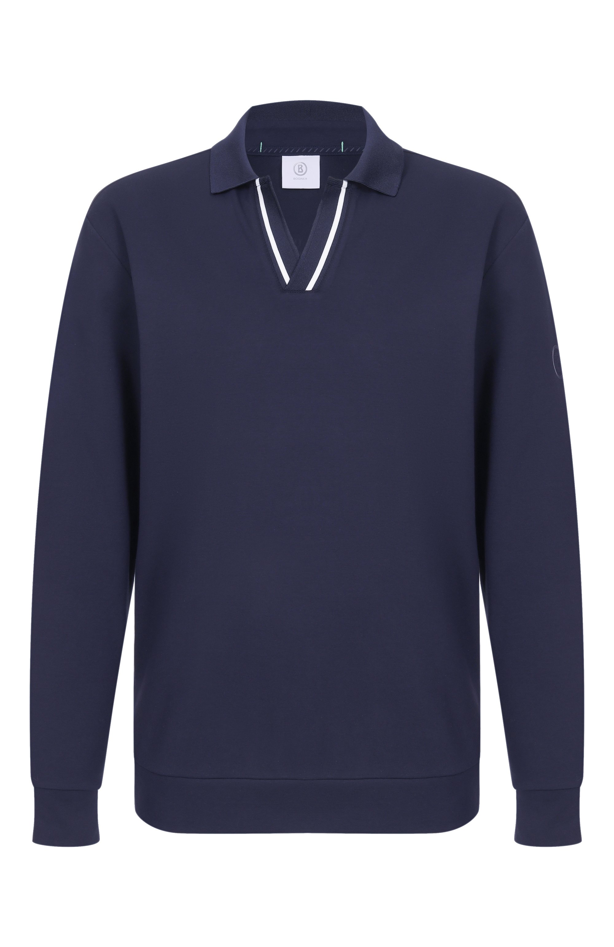 Поло BOGNER темно-синего цвета по цене 25100 руб., арт. 82117926, фото 1 Поло BOGNER, арт. 82117926, фото 1