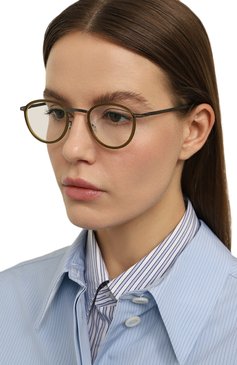 Женские оправа MYKITA коричневого цвета, арт. KIRIMA/720 | Фото 2 (Региональные ограничения белый список (Axapta Mercury): Не проставлено; Нос: Не проставлено; Тип очков: Оправа; Кросс-КТ: Оправы-унисекс; Материал: Металл; Очки форма: Круглые; Оптика Гендер: оптика-унисекс)