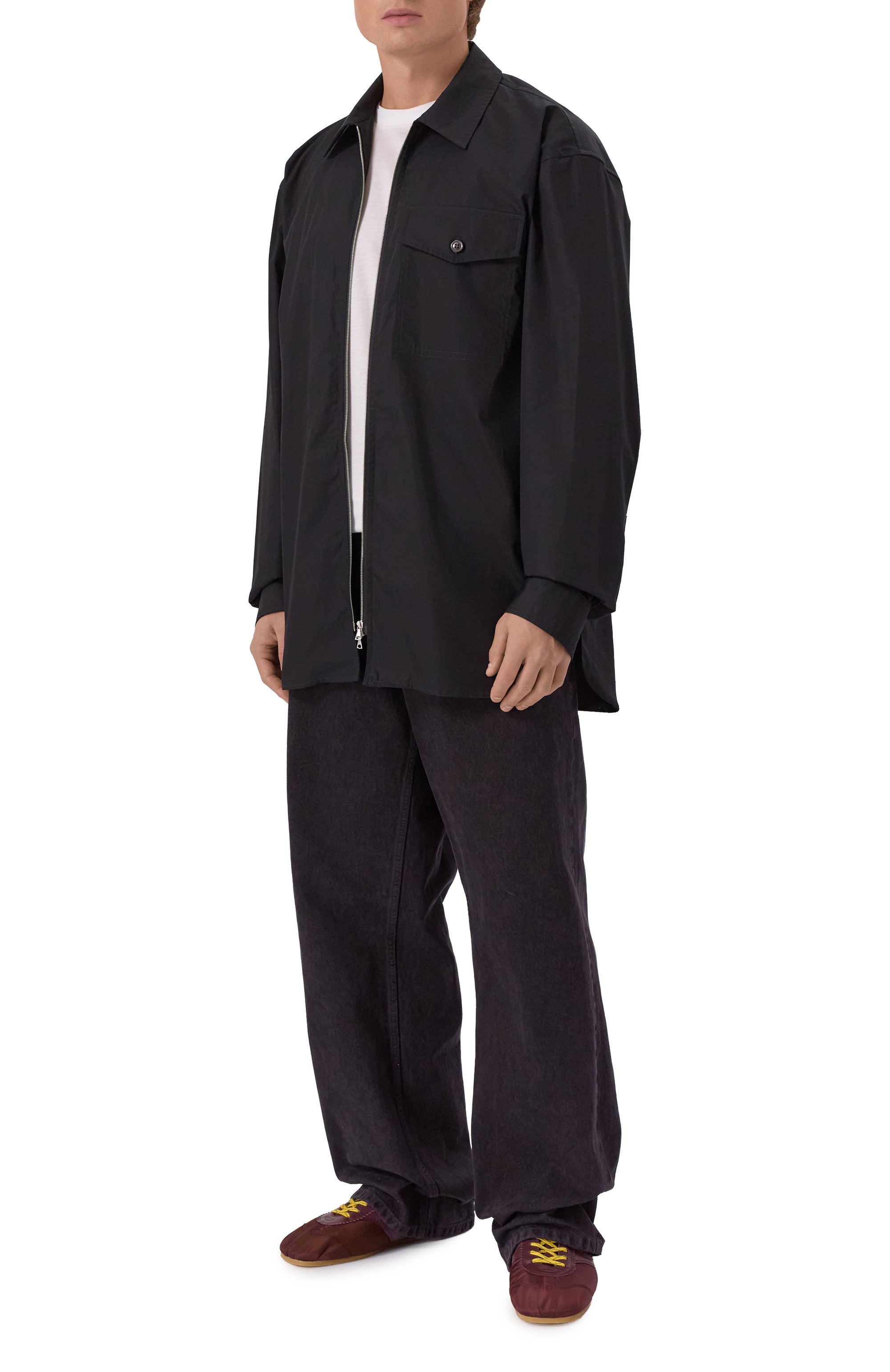 Комбинированные кеды DRIES VAN NOTEN бордового цвета по цене 57100 руб., арт. 252-021727-601, фото 2 Комбинированные кеды DRIES VAN NOTEN, арт. 252-021727-601, фото 2