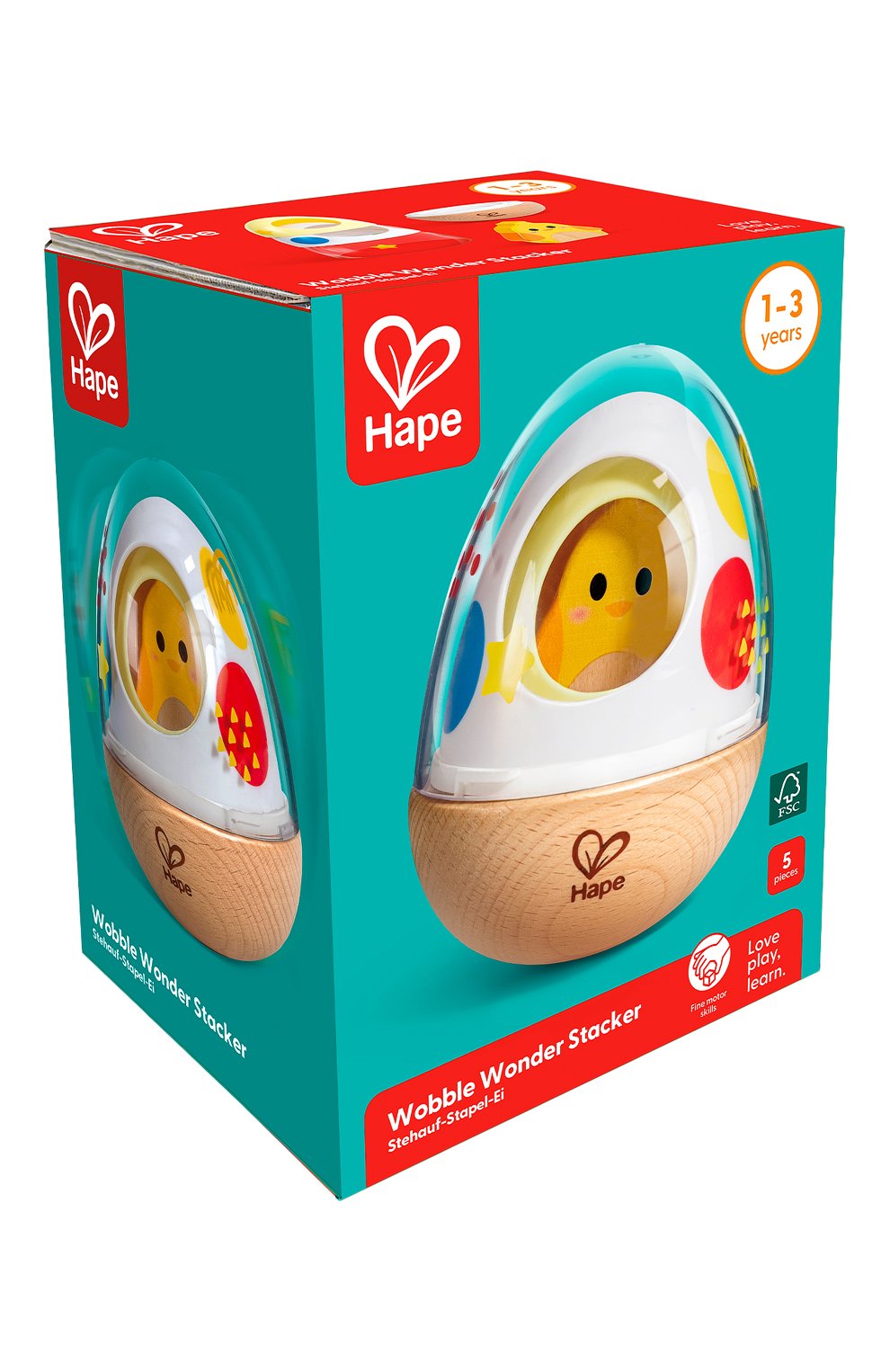 Игрушка-неваляшка домик для цыпленка HAPE, арт. E0514_HP, фото 2